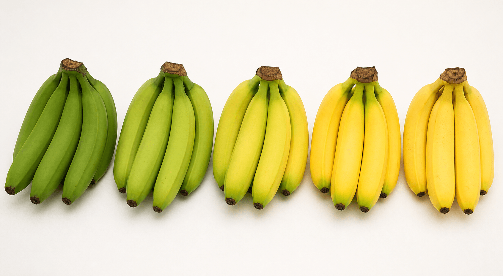 Representative progression of Cavendish banana ripening stages